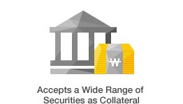 Accepts a Wide Range of Securities as Collateral